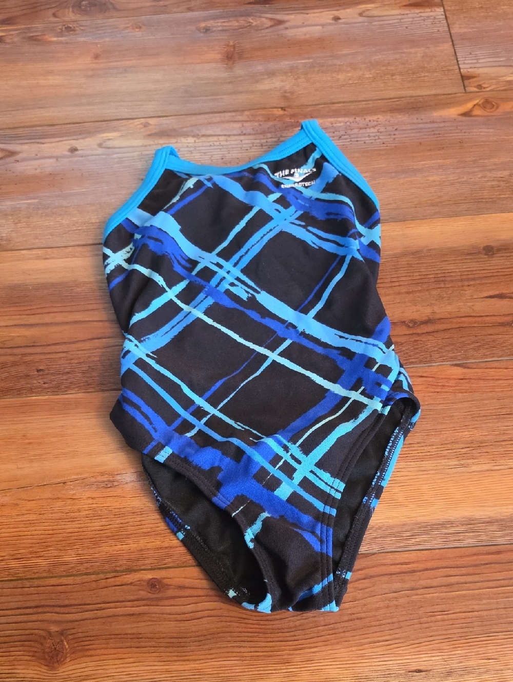 The Finals One-Piece Swimsuit in Black & Blue